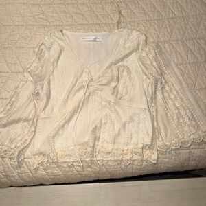 Altar'd State Cream Lace Top